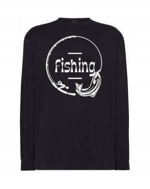 Longsleeve męski nadruk WĘDKOWANIE FISHING r.XXL