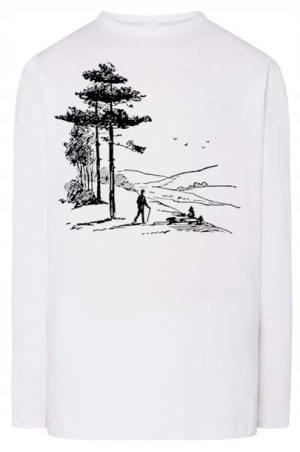 Longsleeve męski nadruk WĘDRÓWKI HIKING r.M