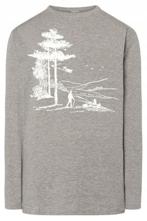 Longsleeve męski nadruk WĘDRÓWKI HIKING r.S