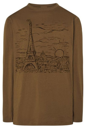 Longsleeve męski nadruk WIEŻA EIFFLA r.L