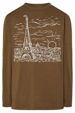 Longsleeve męski nadruk WIEŻA EIFFLA r.L