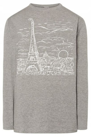 Longsleeve męski nadruk WIEŻA EIFFLA r.M