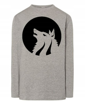 Longsleeve męski nadruk Wilk Wilkołak Rozm.XL