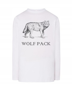 Longsleeve męski nadruk WILK Wolf Pack r.3XL