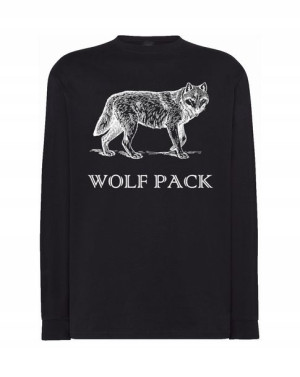 Longsleeve męski nadruk WILK Wolf Pack r.S