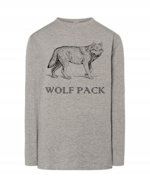 Longsleeve męski nadruk WILK Wolf Pack r.XXL