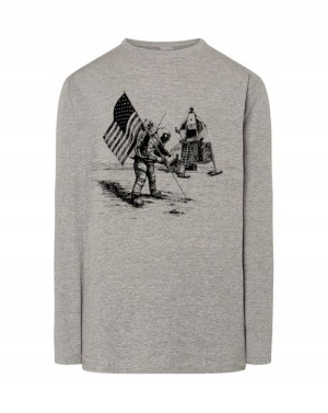 Longsleeve męski nadruk WYPRAWA APOLLO r.M