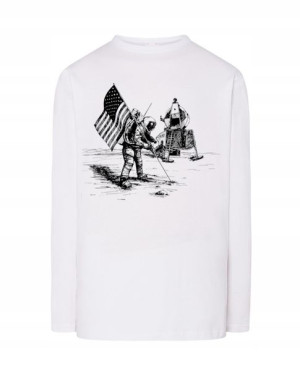 Longsleeve męski nadruk WYPRAWA APOLLO r.XL
