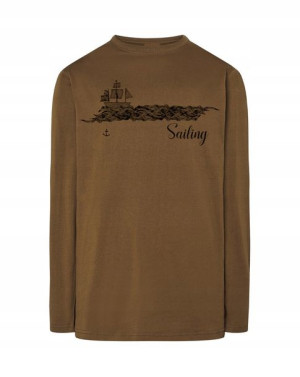 Longsleeve męski nadruk ŻEGLOWANIE SAILING r.L