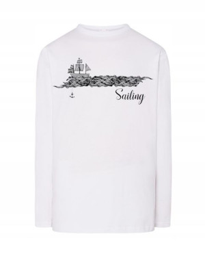 Longsleeve męski nadruk ŻEGLOWANIE SAILING r.XXL