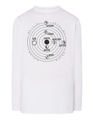 Longsleeve męski nadruk Ziemia PLANETY r.3XL