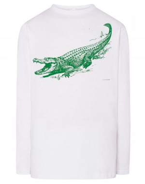 Longsleeve męski nadruk ZWIERZĘ ALIGATOR r.M