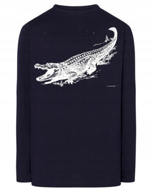 Longsleeve męski nadruk ZWIERZĘ ALIGATOR r.XL