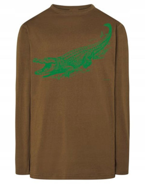 Longsleeve męski nadruk ZWIERZĘ ALIGATOR r.XS