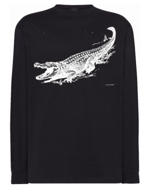 Longsleeve męski nadruk ZWIERZĘ ALIGATOR r.XS
