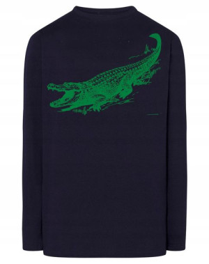 Longsleeve męski nadruk ZWIERZĘ ALIGATOR r.XXL