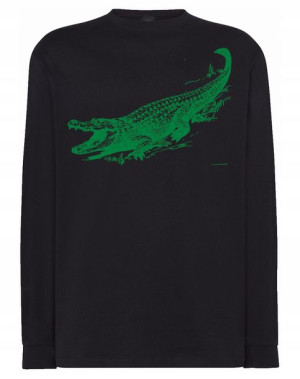 Longsleeve męski nadruk ZWIERZĘ ALIGATOR r.XXL
