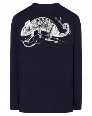 Longsleeve męski nadruk zwierzę KAMELEON r.4XL