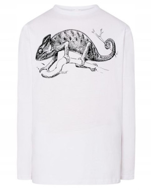 Longsleeve męski nadruk zwierzę KAMELEON r.4XL