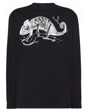 Longsleeve męski nadruk zwierzę KAMELEON r.XS