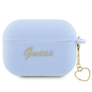 Etui Guess GUAP2LSCHSB Apple AirPods Pro 2 cover niebieski/blue Silicone Ch