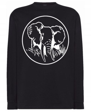 Longsleeve męski nadruk ZWIERZĘ SŁOŃ r.3XL