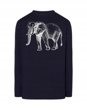 Longsleeve męski nadruk Zwierzę SŁOŃ r.5XL