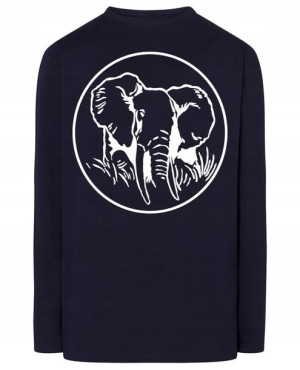 Longsleeve męski nadruk ZWIERZĘ SŁOŃ r.L
