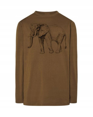 Longsleeve męski nadruk Zwierzę SŁOŃ r.L