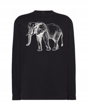 Longsleeve męski nadruk Zwierzę SŁOŃ r.M