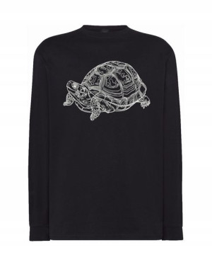Longsleeve męski nadruk zwierzę ŻÓŁW r.5XL