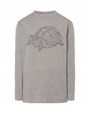 Longsleeve męski nadruk zwierzę ŻÓŁW r.M