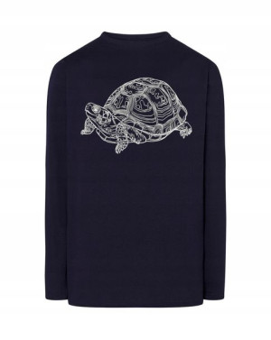 Longsleeve męski nadruk zwierzę ŻÓŁW r.S
