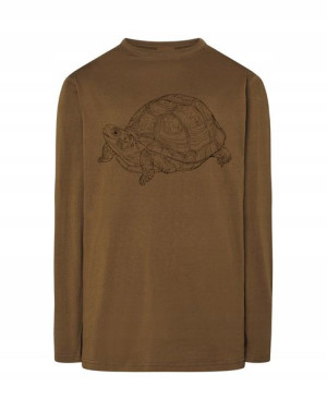 Longsleeve męski nadruk zwierzę ŻÓŁW r.S