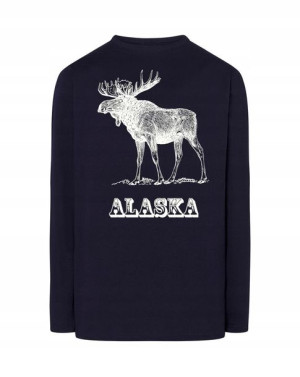 Longsleeve męski nadruk ŁOŚ ALASKA r.M