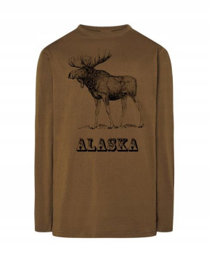 Longsleeve męski nadruk ŁOŚ ALASKA r.XL