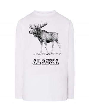Longsleeve męski nadruk ŁOŚ ALASKA r.XS