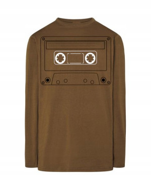 Longsleeve męski RETRO nadruk KASETA r.L