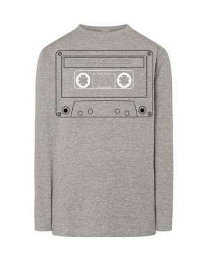Longsleeve męski RETRO nadruk KASETA r.S