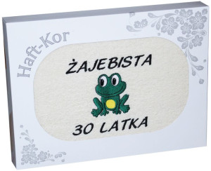 Ręcznik 70x140 Z Haftem Na Prezent 30 Urodziny