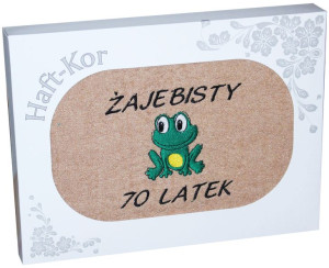 Ręcznik 70x140 Z Haftem Na Prezent 70 Urodziny