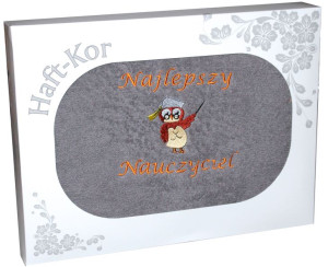 Ręcznik 70x140 Z Haftem Prezent Dzień Nauczyciela