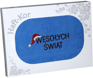 Ręcznik 70x140 Z Haftem Na Prezent Wesołych Świąt