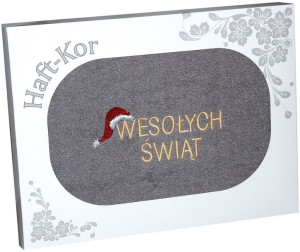 Ręcznik 70x140 Z Haftem Na Prezent Wesołych Świąt