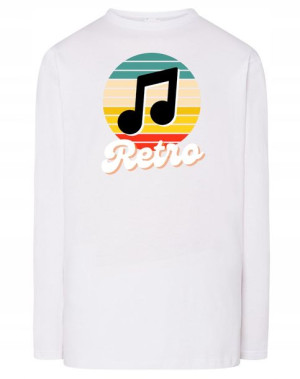 Longsleeve muzyczny nadruk NUTKA RETRO r.XXL