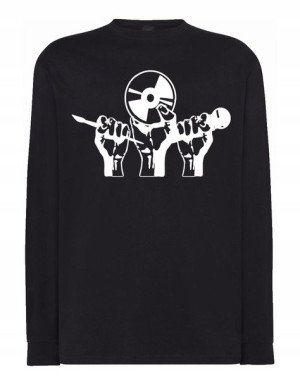 Longsleeve muzyczny nadruk Plyta Mikrofon r.XL