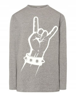 Longsleeve muzyczny nadruk ręka Rock’n Roll r.XXL
