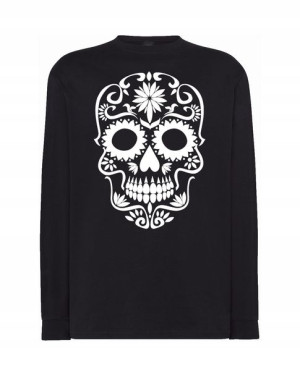 Longsleeve nadruk CZASZKA Dia de Muertos r.4XL