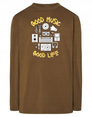 Longsleeve nadruk Dobra Muzyka Dobre Życie r.XXL