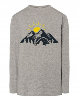 Longsleeve nadruk Kemping Góry Słońce r.M